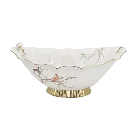 Oval Bird Fruit Bowl