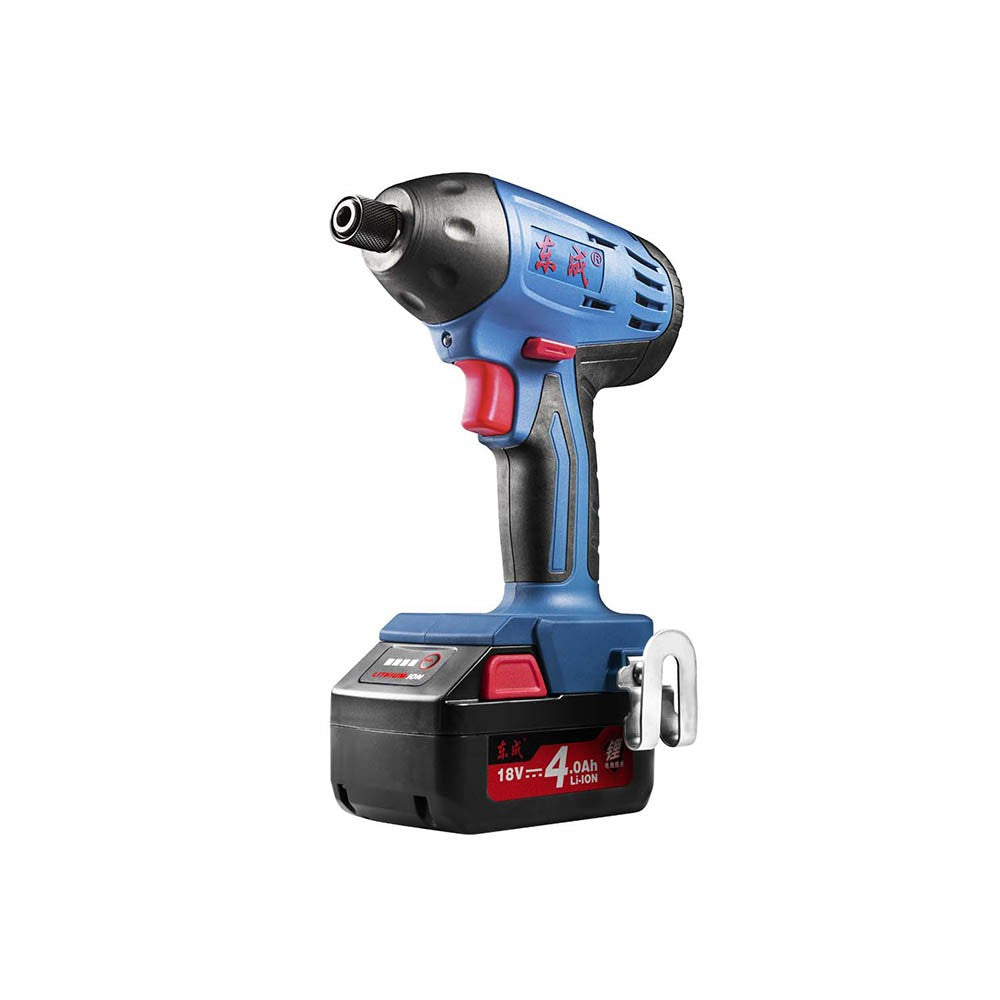 DONGCHENG CORDLESS IMPACT DRIVER, 18V, 4.0Ah, 150N.m, Rev, Ex. battery, Li-ion