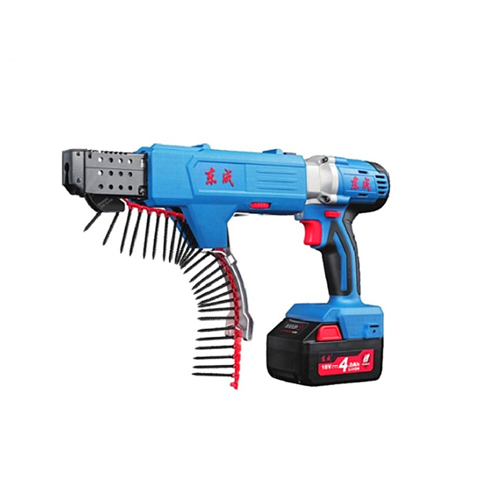 DONGCHENG CORDLESS AUTO-FEED SCREWDRIVER, 18V, 2.0Ah, 14N.m, Rev, Li-ion