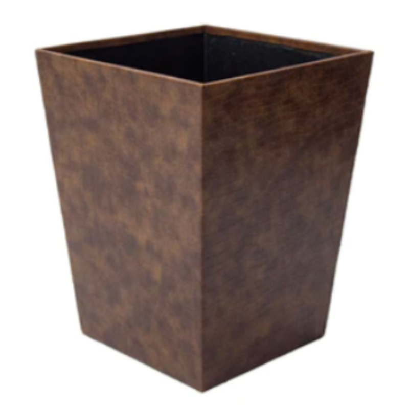 Faux Leather Waste Bin