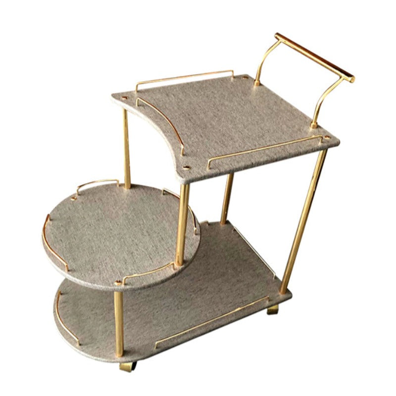 Euro Gold Kitchen Tea Trolley Jute