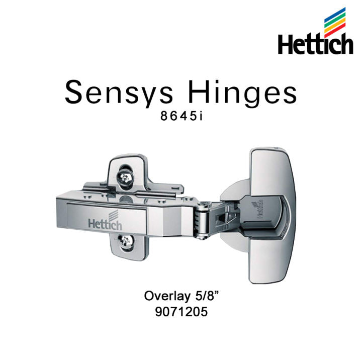 Hettich Full Overlay Soft Close Hinge Pair Sensys