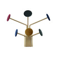 Coat Rack 30cm Velvet 6 Hooks