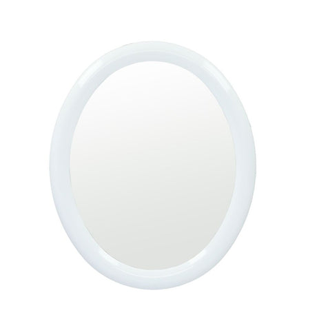 Tatay Oval Mirror, White, 50 x 2.5 x 60 cm