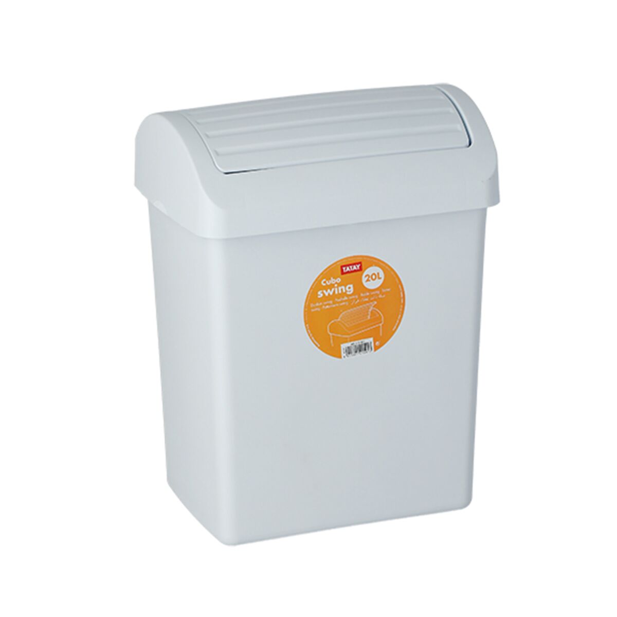 Tatay Swing Trash Can White 20 Liter