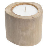 Candle in Teak Bowl 11CM