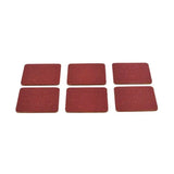 Tea Coaster Set Red (6pcs Set)