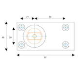 EuroArt Floor Pivot 250Kg Door with Double Action