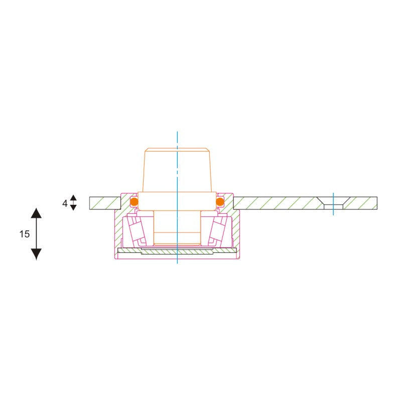 EuroArt Floor Pivot 250Kg Door with Double Action