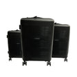 Pisani Luggage Set 3pcs Black