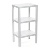 Rectangular Rack Lombok 3 Levels White