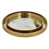 Round Serving Tray Mirror (Set of 2)