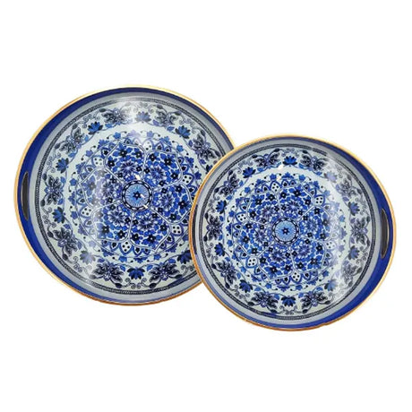 Round Serving Tray Multani (Set of 2)