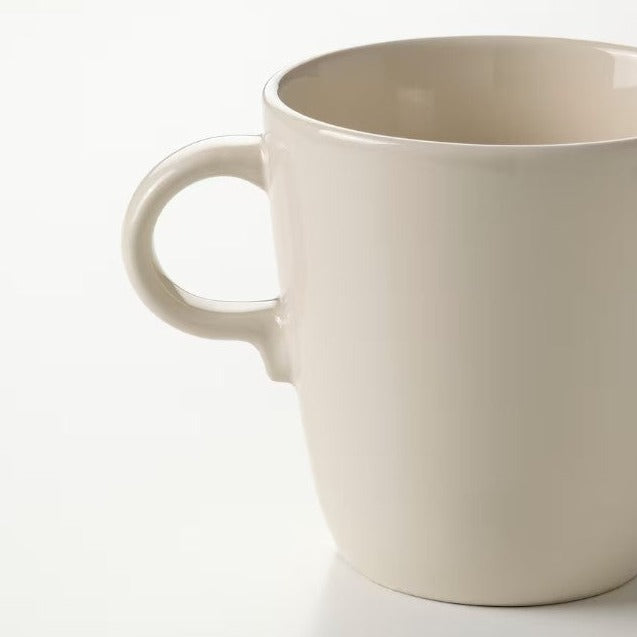 Färgklar Mug, Glossy Beige, 370 ML