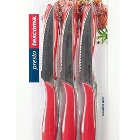 Steak Knife 12cm Red Set of 6