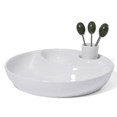 Alfresco-Round Dish with Forks