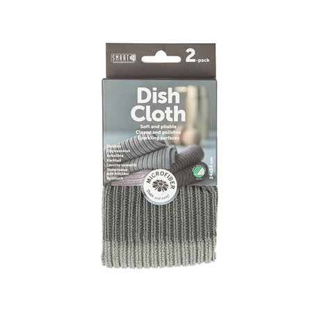 Dish Cloth Pack of 2 Grey