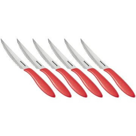 Steak Knife 12cm Red Set of 6