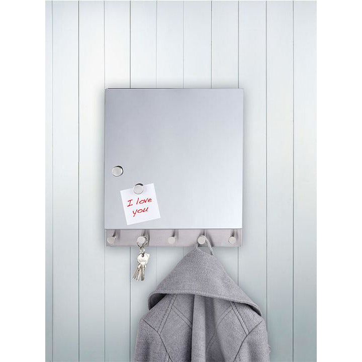 Magnetic Coat Rack/Key Holder Mirror