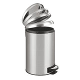 Pedal Bin Stainless Steel Leman Easy Close 12L