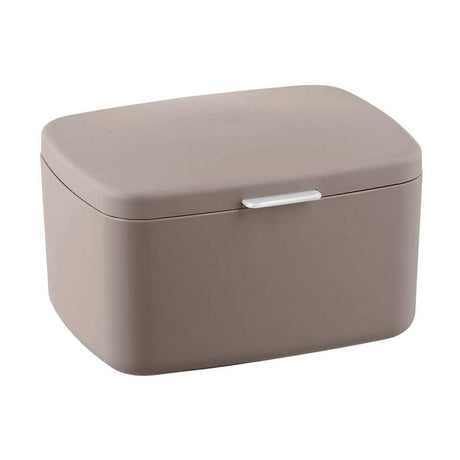 Barcelona Taupe Small Bathroom Storage Box With Lid