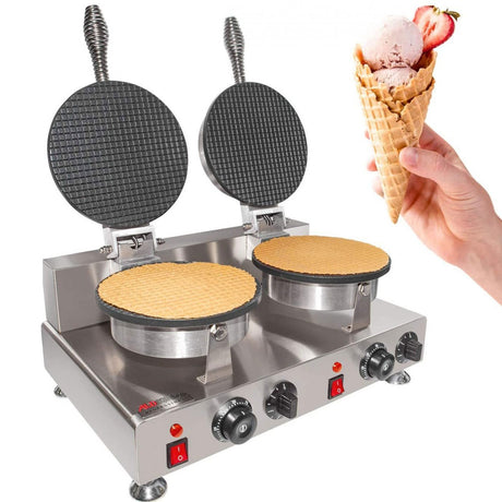 Waffle Maker Cone Shape Double