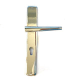 Handle on Plate Chrome Portofino