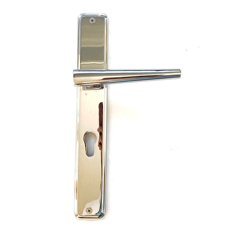 Handle on Plate Chrome Portofino