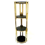 4 Tier Rack Black & Gold