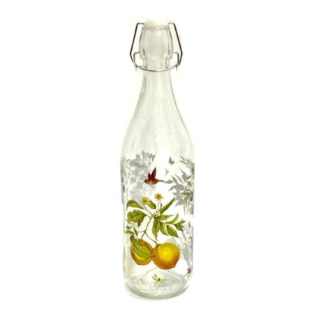 Glass Flip Top Bottle Deco