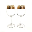 Gold Goblet Glass Set (Pack of 2)