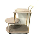 Euro Gold Kitchen Tea Trolley Jute