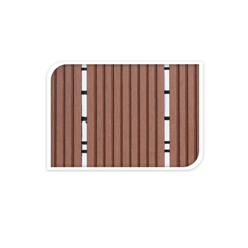 Decking Tile Set (Pack of 6) Wpc Brown