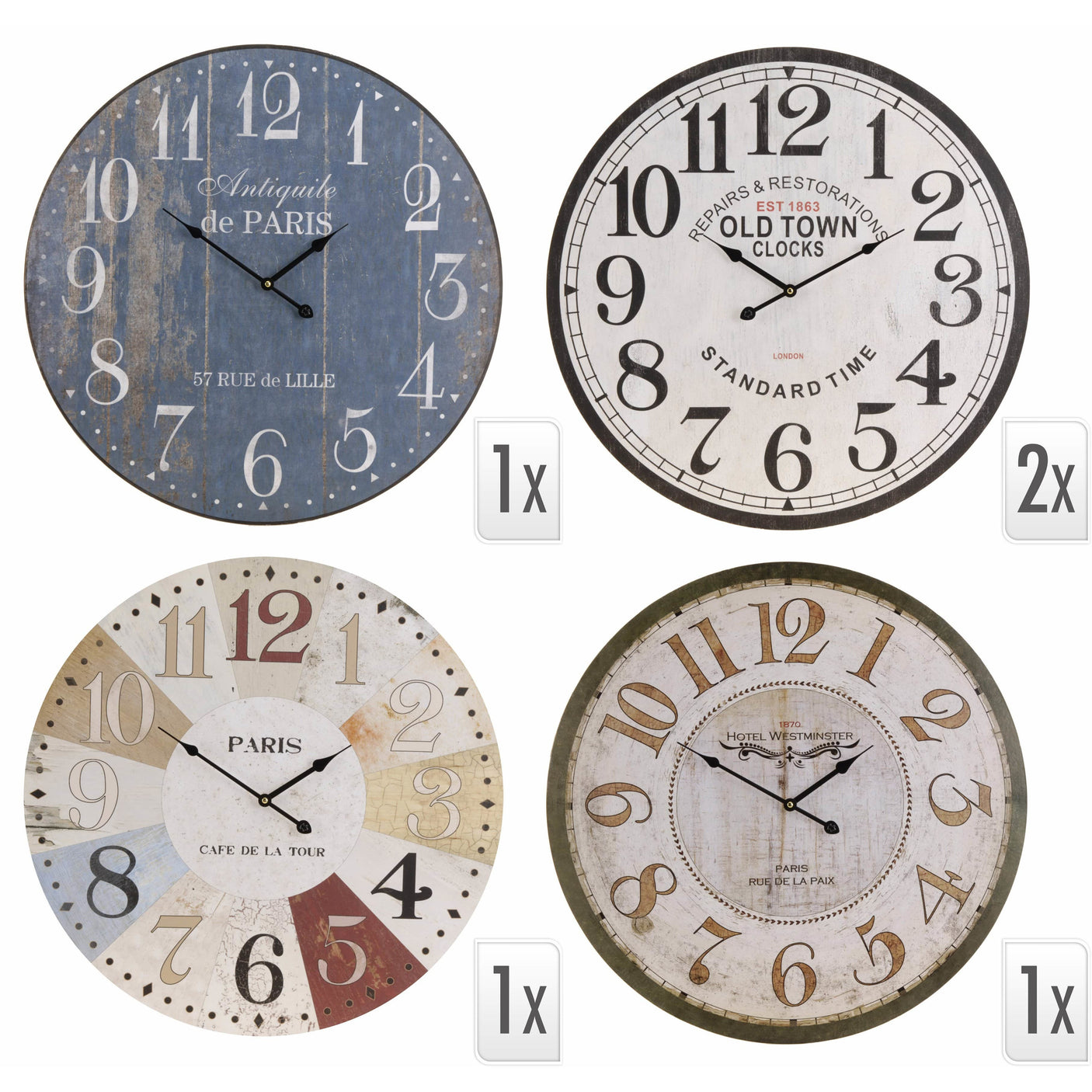 Wall Clock MDF 60CMX9MM