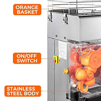 Commercial Automatic Countertop Orange Juicer Machine