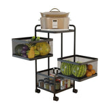 3 Tier Rotating Storage Trolley