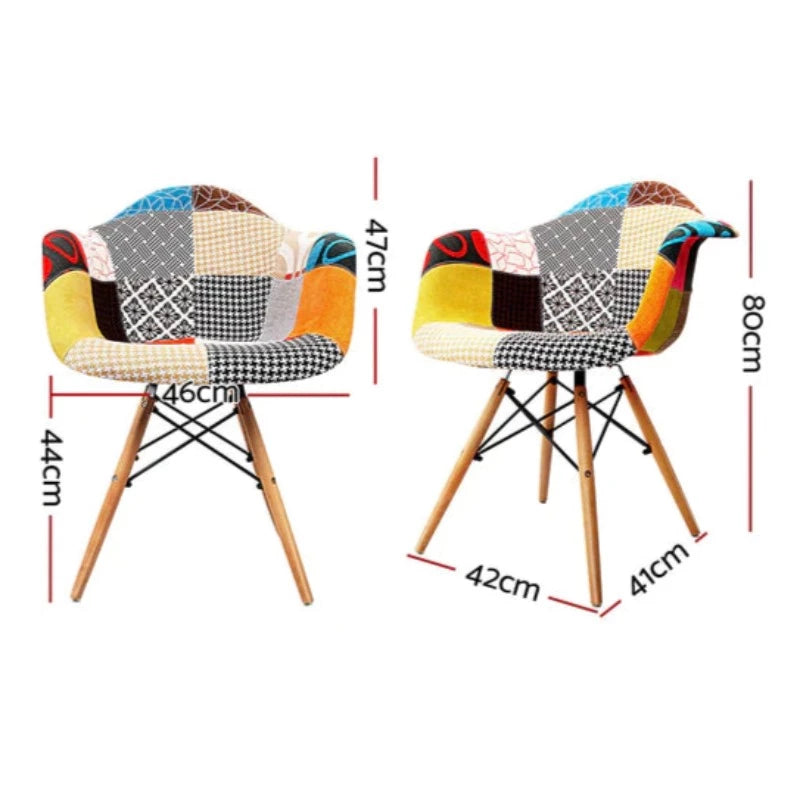 Dining & Room Chair With Arms Multicolor