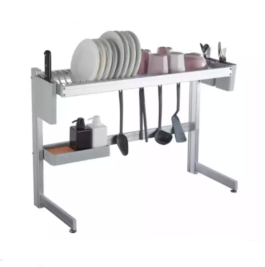 Plate Drying Rack with Tray by JB Saeed Studio