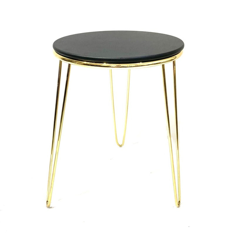 Table Set Black & Gold 3Pcs