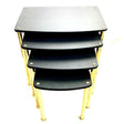 Black & Gold Nest Table Set