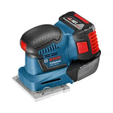 Bosch Orbital Sander, 101mm X 113mm, 18V, 5.0Ah, 11000-22000o.p.m, Quiet & Low Vibration, Well-design clamping system, Ex. Battery