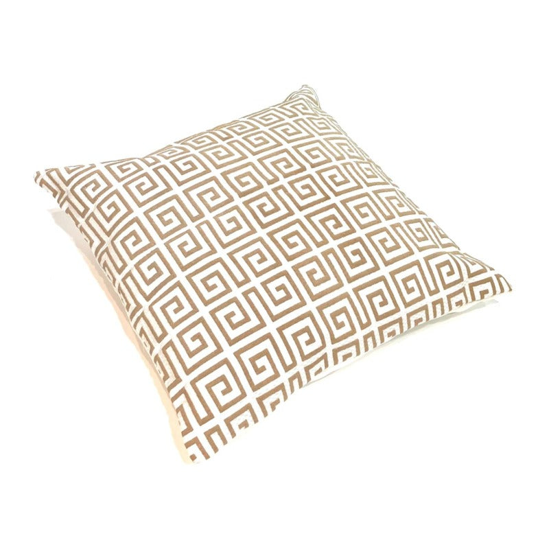 White & Gold Cushion Cover 18"