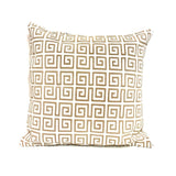 White & Gold Cushion Cover 18"