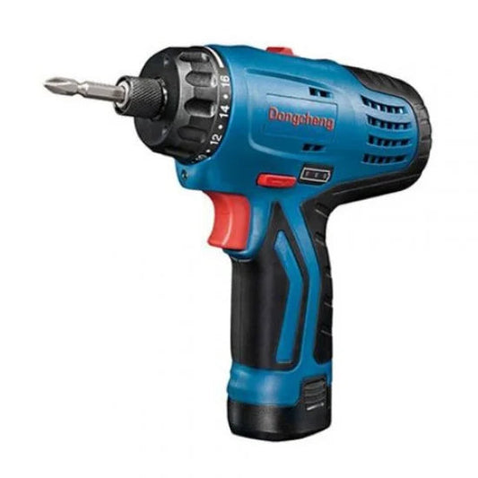 DONGCHENG CORDLESS SCREWDRIVER, 12V, 1.5Ah, 100N.m, Rev, Ex. battery, Li-ion