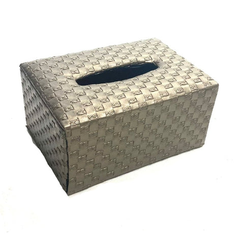 Faux Leather Tissue Box