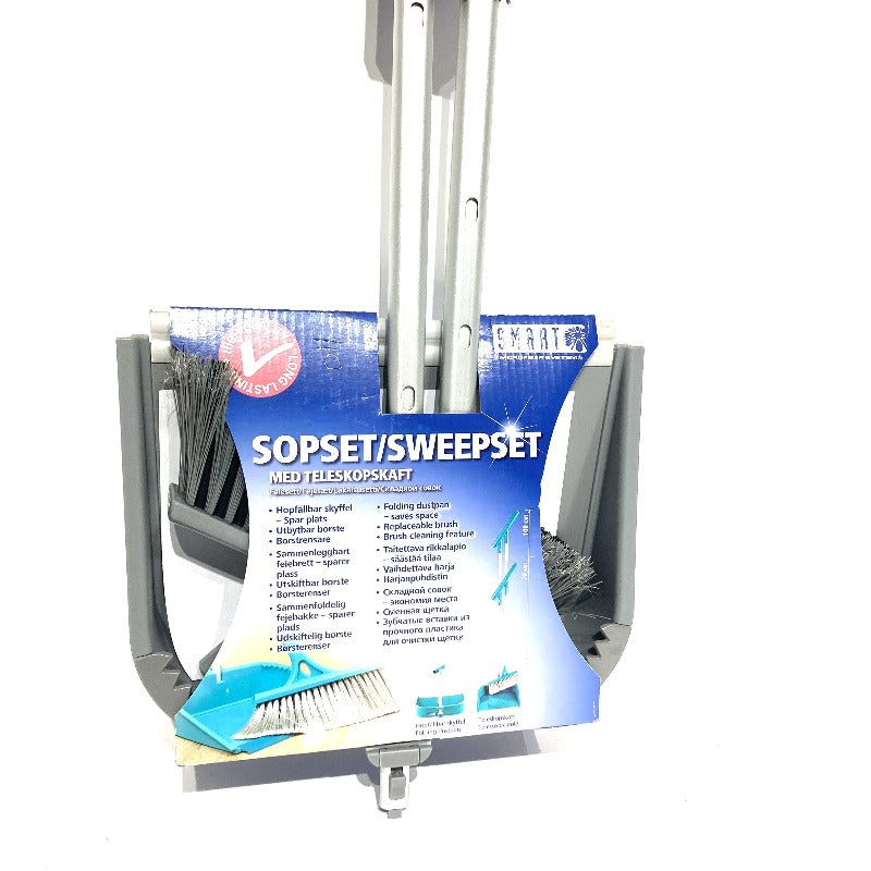 Dustpan Set With Telescopic Handle