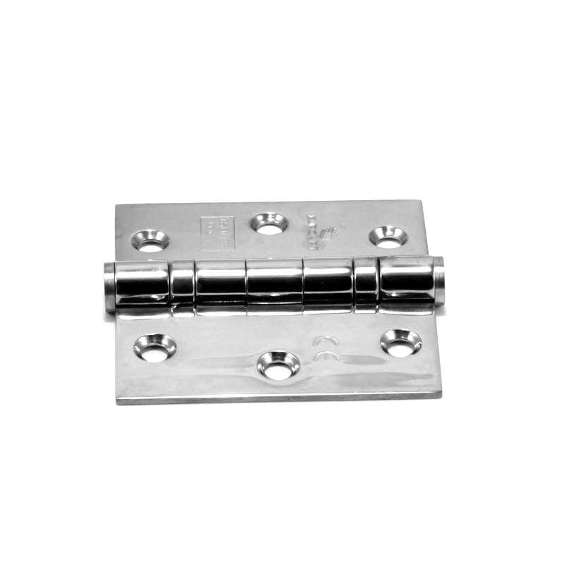 Double Ball Bearing SS Hinge - 3x3x2.5MM, Pairs, Chrome