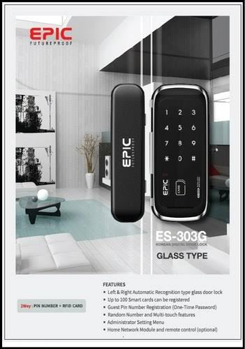 Epic Digital Lock for Glass Door