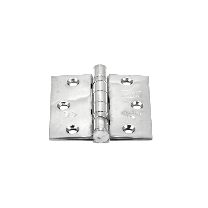 Double Ball Bearing SS Hinge - 3x3x2.5MM, Pairs, Chrome