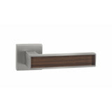 Handle on Straight Square Rose w/ Straight Square Key Escutcheons MSN - BROWN ELEGANCE